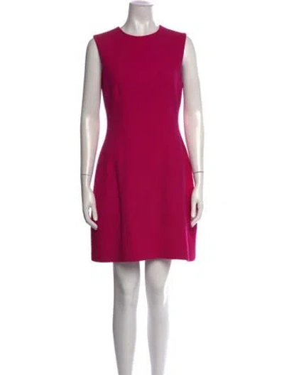 Pre-owned Adam Lippes Wool Mini Dress In Pink