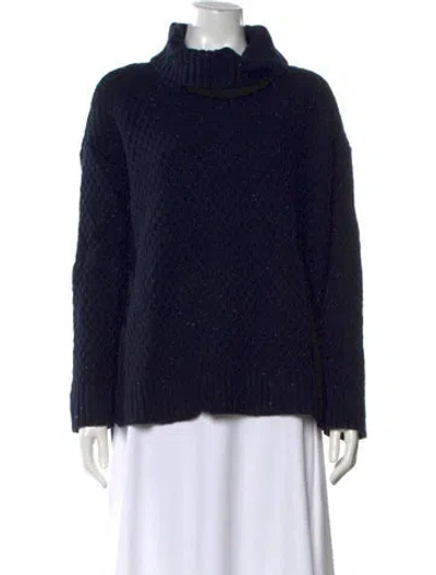 Pre-owned Adam Lippes Wool Tweed Pattern Sweater In Multi