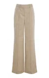 Adam Lippes Wyatt Mid-rise Japanese-wool Wide-leg Pants