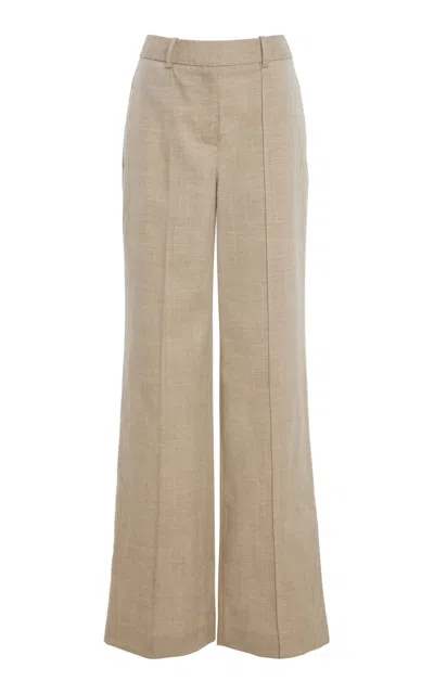 Adam Lippes Wyatt Mid-rise Japanese-wool Wide-leg Pants