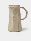 Adam Ross Hand-thrown Ceramic Faceted Jug In Brown