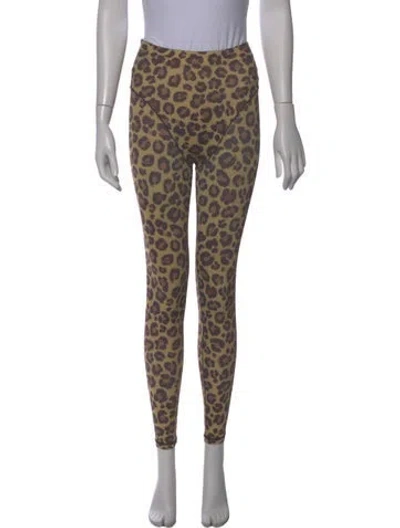 Pre-owned Adam Selman Animal Print Skinny Leg Pants W/ Tags In Multi