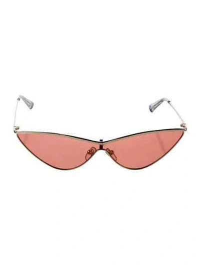 Pre-owned Adam Selman Cat-eye Gradient Sunglasses In Gold