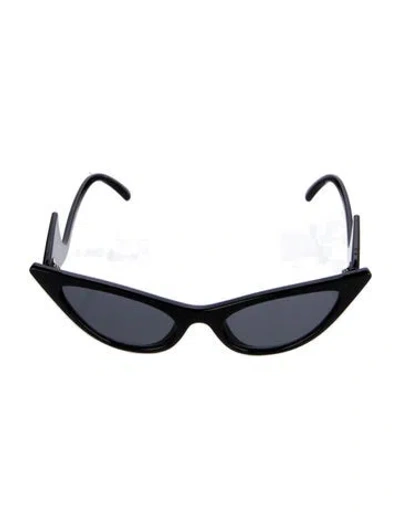 Pre-owned Adam Selman Cat-eye Tinted Sunglasses In Black