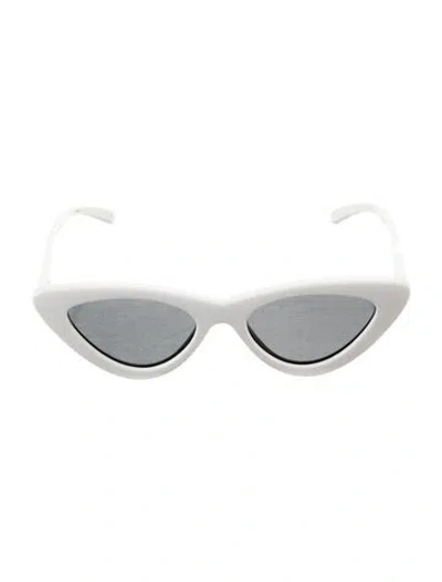 Pre-owned Adam Selman Cat-eye Tinted Sunglasses In White