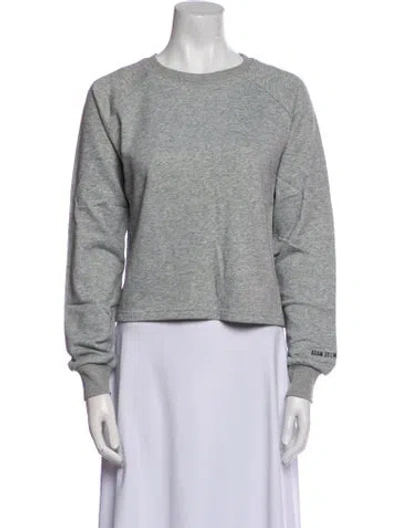Pre-owned Adam Selman Crew Neck Long Sleeve Sweatshirt W/ Tags In Gray