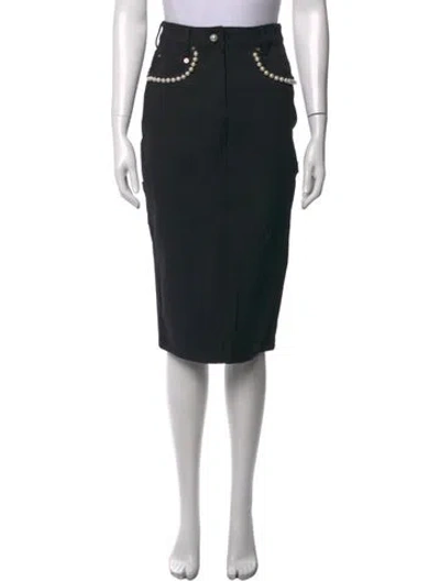 Pre-owned Adam Selman Knee-length Skirt In Black