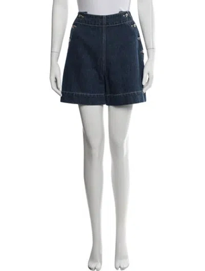 Pre-owned Adam Selman Mini Shorts In Blue