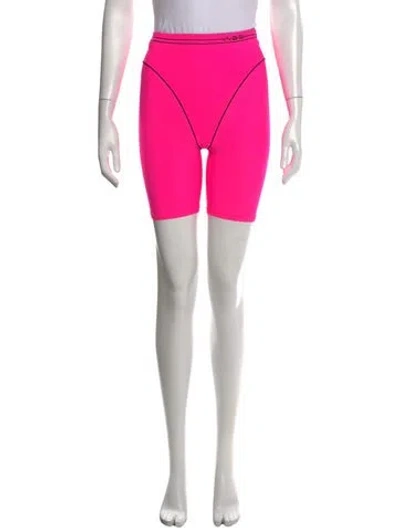 Pre-owned Adam Selman Nylon Knee-length Shorts W/ Tags In Pink