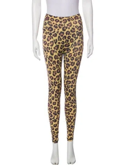 Pre-owned Adam Selman Nylon Skinny Leg Pants In Multi