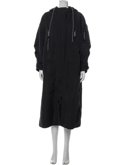 Pre-owned Adam Selman Parka In Gray