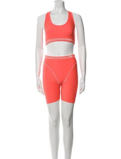 Pre-owned Adam Selman Set In Orange