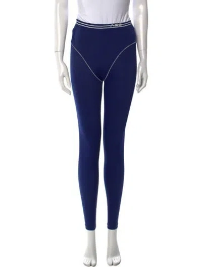 Pre-owned Adam Selman Skinny Leg Pants In Blue