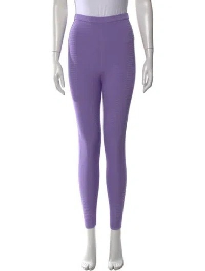 Pre-owned Adam Selman Skinny Leg Pants In Purple