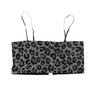 Adam Selman Sport Sport Crystal Mini Multicolor Crop Top