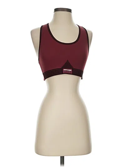Pre-owned Adam Selman Sports Bra In Burgundy