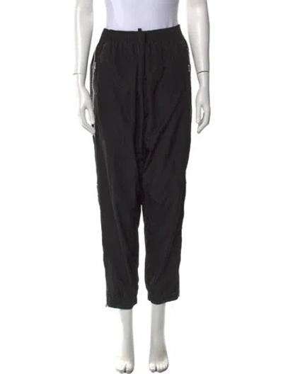Pre-owned Adam Selman Straight Leg Pants In Black