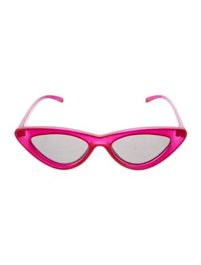 Pre-owned Adam Selman The Last Lolita Cat-eye Sunglasses In Red