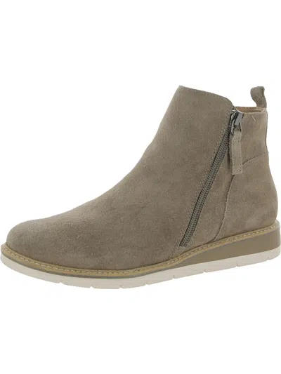 Adam Tucker Aly 14 Womens Suede Side Zipper Ankle Boots In Multi