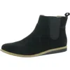 Adam Tucker Me Too Axton 8 Womens Nubuck Pull On Ankle Boots In Black