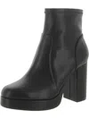 ADAM TUCKER ZANDY 18 WOMENS FAUX LEATHER ZIPPER ANKLE BOOTS