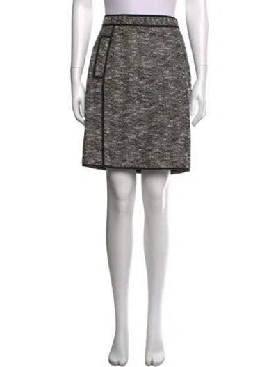 Pre-owned Adam Tweed Pattern Mini Skirt In Multicolor