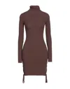 Adamo Andrea Adamo Short Dresses In Brown