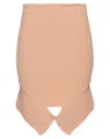 Adamo Andrea Adamo Andreādamo Woman Mini Skirt Blush Size L Viscose, Polyester, Polyamide, Elastane In Pink