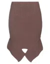 Adamo Andrea Adamo Mini Skirts In Brown