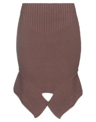 Adamo Andrea Adamo Mini Skirts In Brown