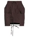 Adamo Andrea Adamo Mini Skirts In Brown