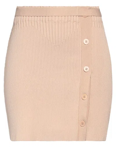 Adamo Andrea Adamo Mini Skirts In Beige
