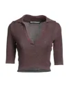 Adamo Andrea Adamo Sweaters In Brown