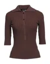 Adamo Andrea Adamo Sweaters In Brown