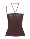 Adamo Andrea Adamo Tops In Brown