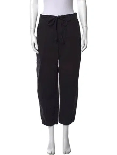 Pre-owned Adamo Wide Leg Pants In Black