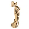 Adams & Mack Gold Greyhound Door Knocker