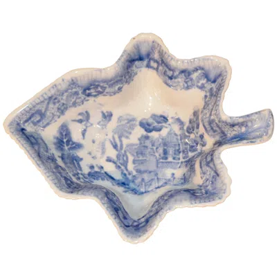 Pre-owned Adams Early 19th Century  Leaf Dish In Gray