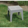 Adams Plastic Side Table In Gray