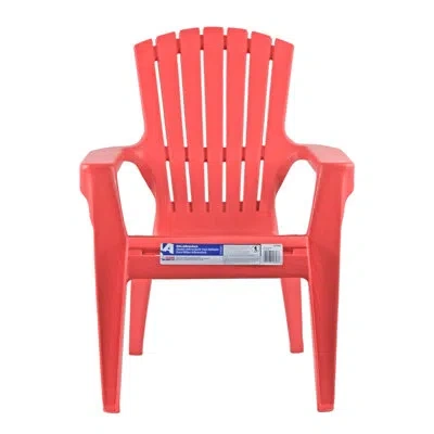 Adams Resin Child-sized Outdoor Adirondack Stacking Chair (50lb Capacity) In Red