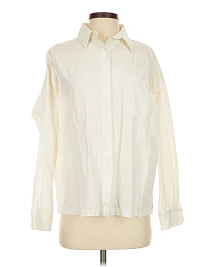 Pre-owned Adanola Long Sleeve Blouse In Ivory