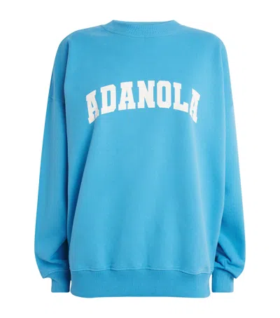 Adanola Oversized Logo Sweatshirt In Blue