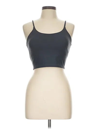 Pre-owned Adanola Tank Top Gray Halter Neckline Tops