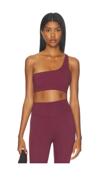Adanola Ultimate Double Strap One Shoulder Bra In Purple