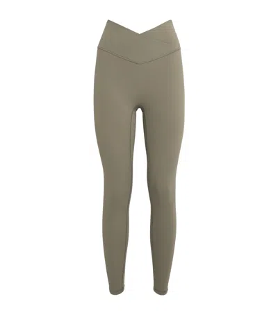 Adanola Ultimate Wrap Over Leggings In Green