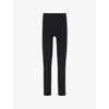 Adanola Womens Black Ultimate Brand-print High-rise Stretch-woven Leggings In Black