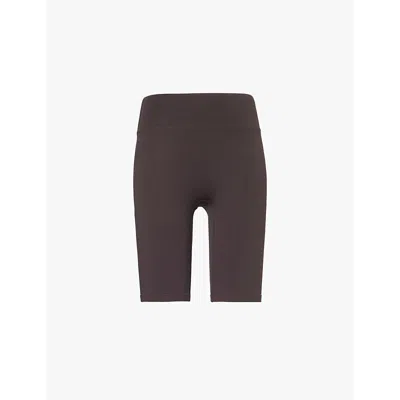 Adanola Womens Coffee Bean Ultimate High-rise Stretch-woven Shorts
