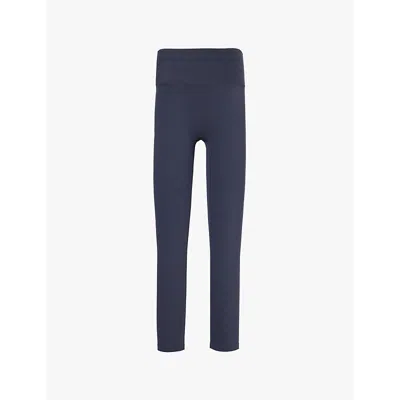 Adanola Ultimate High-rise Regular Stretch-jersey In Midnight Blue