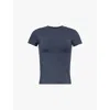 Adanola Ultimate Short-sleeve Stretch-jersey T-shirt In Midnight Blue