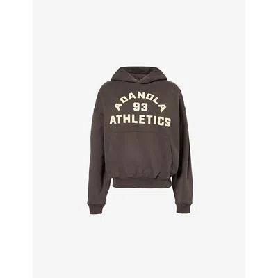 Adanola Womens Coffee Bean Campus Kangaroo-pocket Organic-cotton Hoody